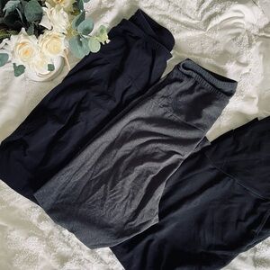 Lot of 3 maternity leggings/pants Medium soft a d comfy good shape